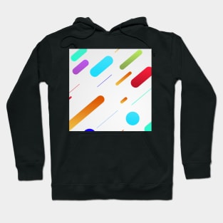 Abstract Art Colourful strips Hoodie